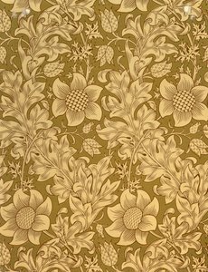 'Fritillary' duvar kağıdı tasarımı, 1885 by William Morris